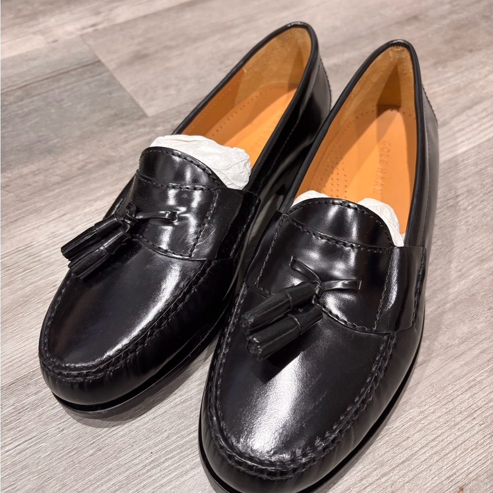 Cole Haan Black Tassel Loafers